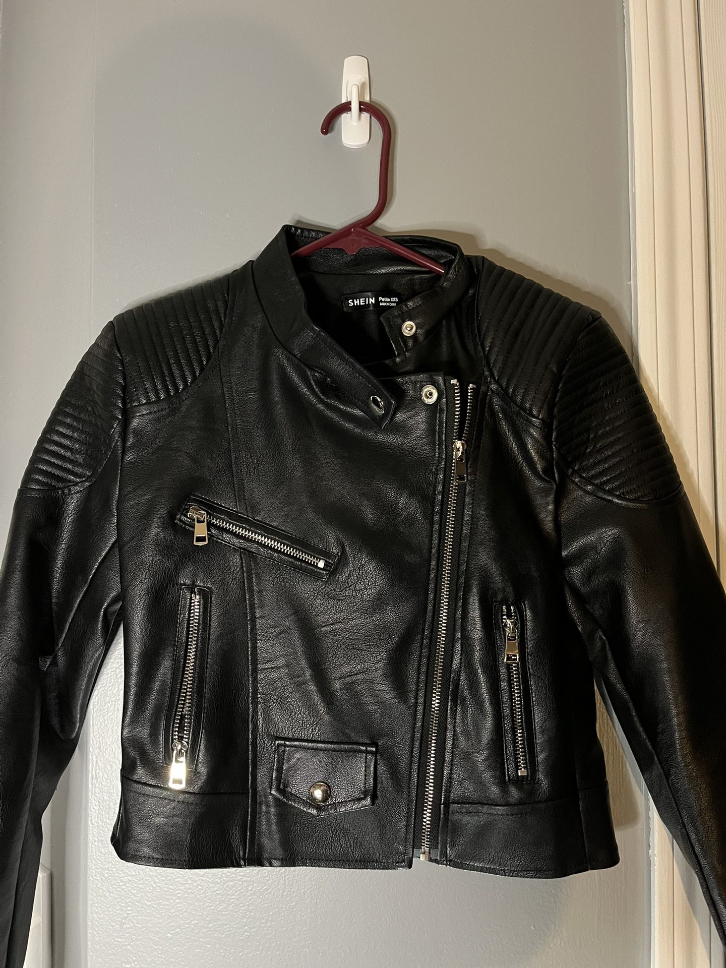 SHEIN faux Leather Jacket 