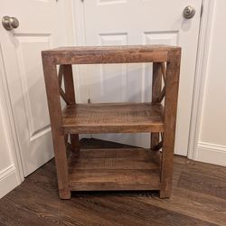 Rustic Wood Side Table