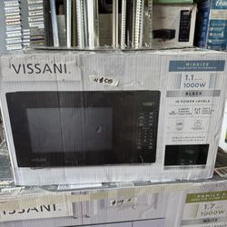 Vissani 1.1 cu. ft. Countertop Microwave Oven in Black