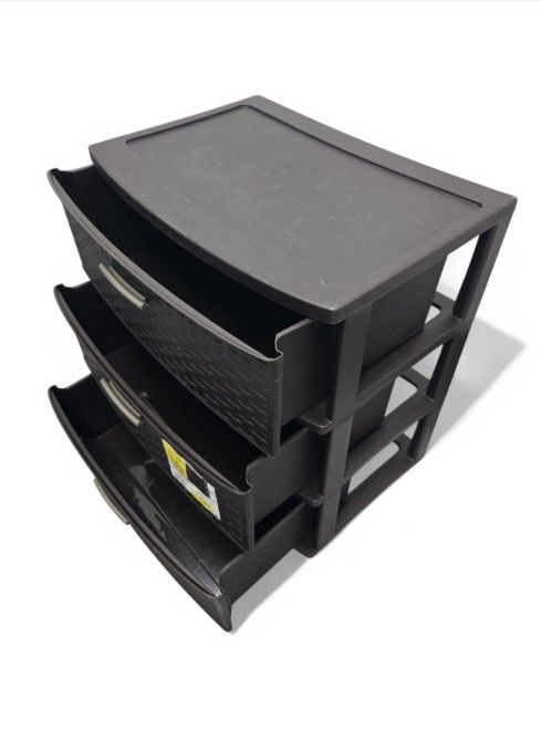 Sterilite 3-Drawer Dark Brown Storage Cart