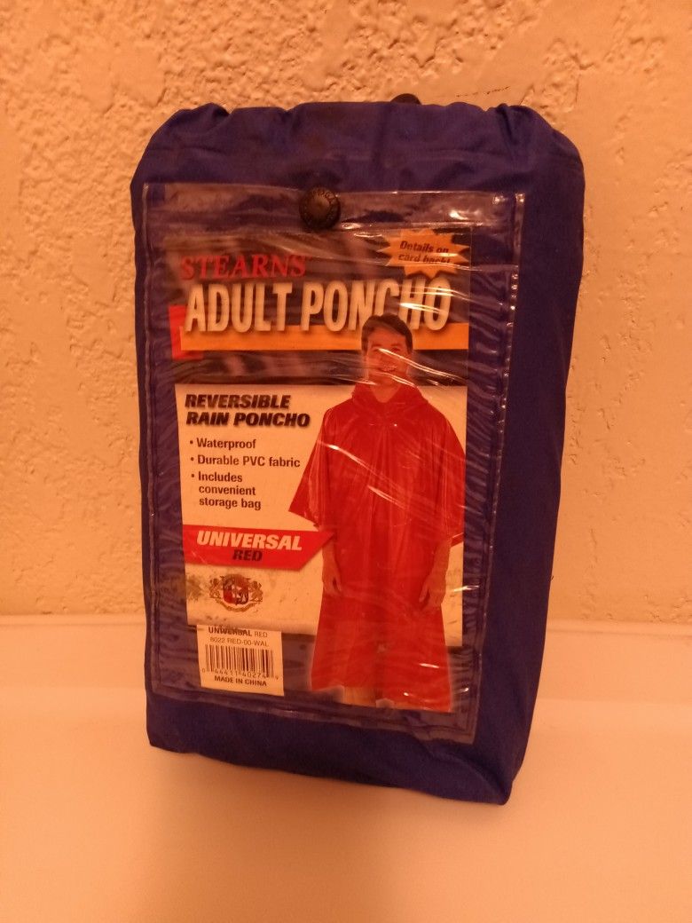 NWT Adult Rain Poncho