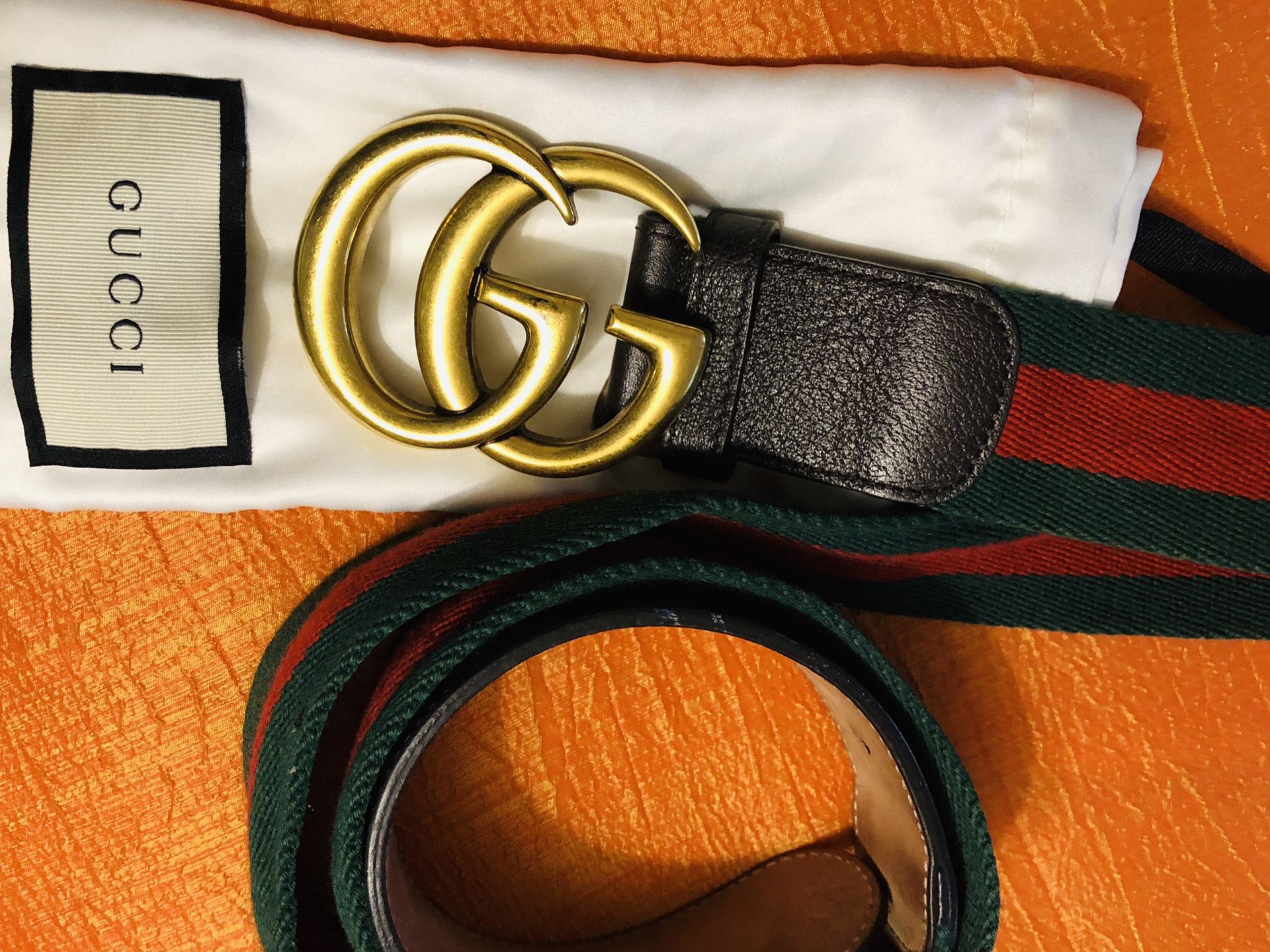 Gucci 100% Authentic Wide Web Belt