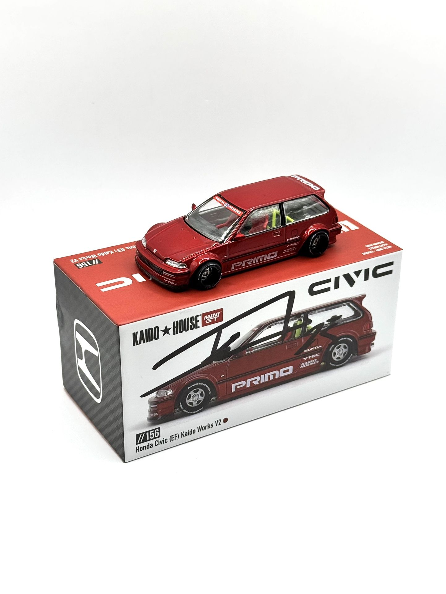 Kaido House x Mini GT Honda Civic Signed By Jun Imai