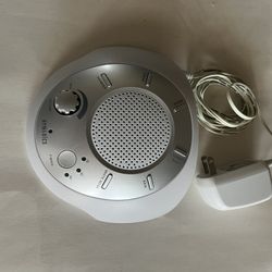 HoMedics SoundSpa Noise Machine, powered by either the AC adapter or batteries