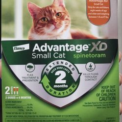 ADVANTAGE XD SMALL CAT UP TO 9LB FLEA TREATMENT 4 MONTHS SUPPLY 
