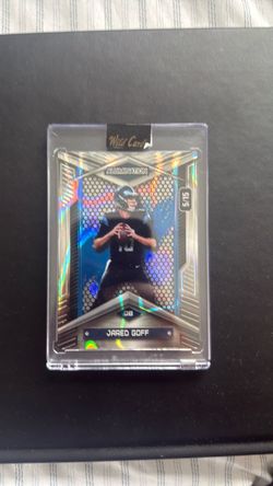 Jared Goff Wild Card Alumination #5/15 Football Card