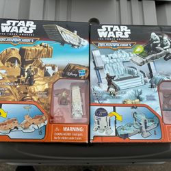 Star Wars The Force Awakens Micro Machines R2-D2 and Stormtrooper Playsets