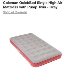 Brand New In Box Sealed Coleman Quick Bed Air Mattress