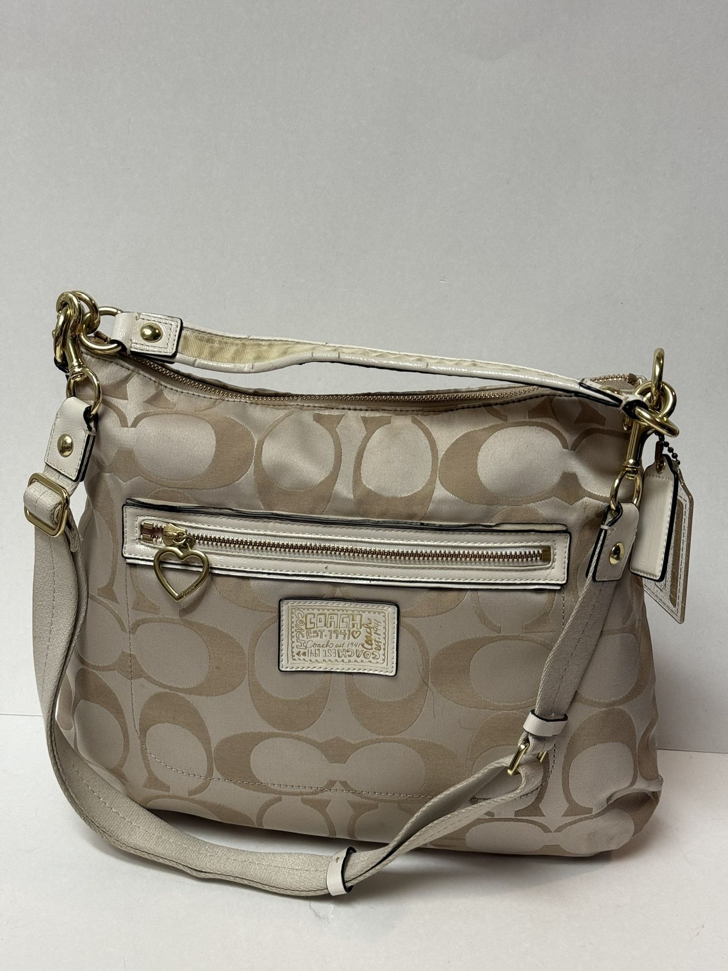 COACH daisy white crossbody bag