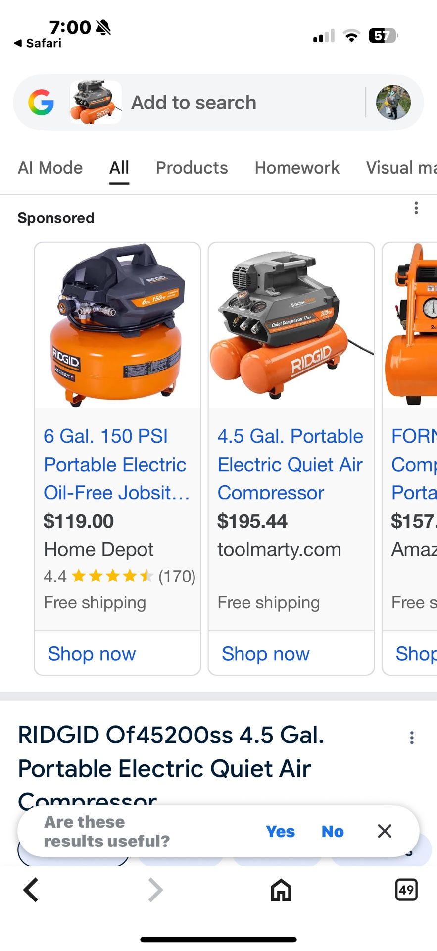 Rigid Air Compressor 