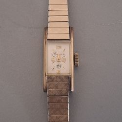 Mechanical Rogers Womens Watch 14k RGP Bezel