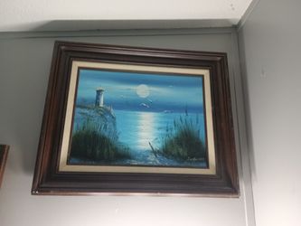 Beautiful Painting Of Lighthouse