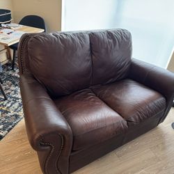 Free Leather Loveseat/Couch
