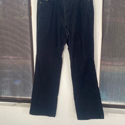 liz claiborne corduroy Black Jeans Size 10
