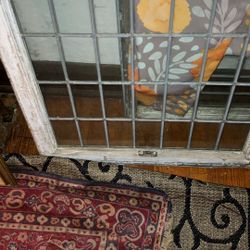 Leaded glass Windows White Distressed