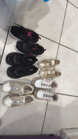 Girls shoes Sketchers, crocs, Reebok, Nautica and Harper