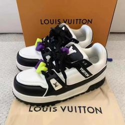 Brand New in Box LV Trainer Maxi Black And White Chubby Dink