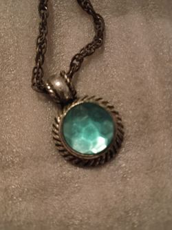 Vintage Turquoise colored stone necklace