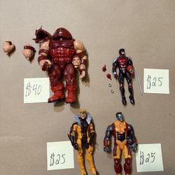 Marvel Legends Loose Juggernaut Colossus Daredevil Sabertooth 