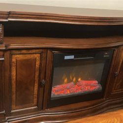 Fireplace Tv Stand 65" Tv 