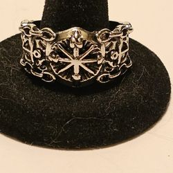 New Silver Mens Ring Size 12