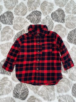 Carter's 6 Months Baby Boy flannel long sleeve polo