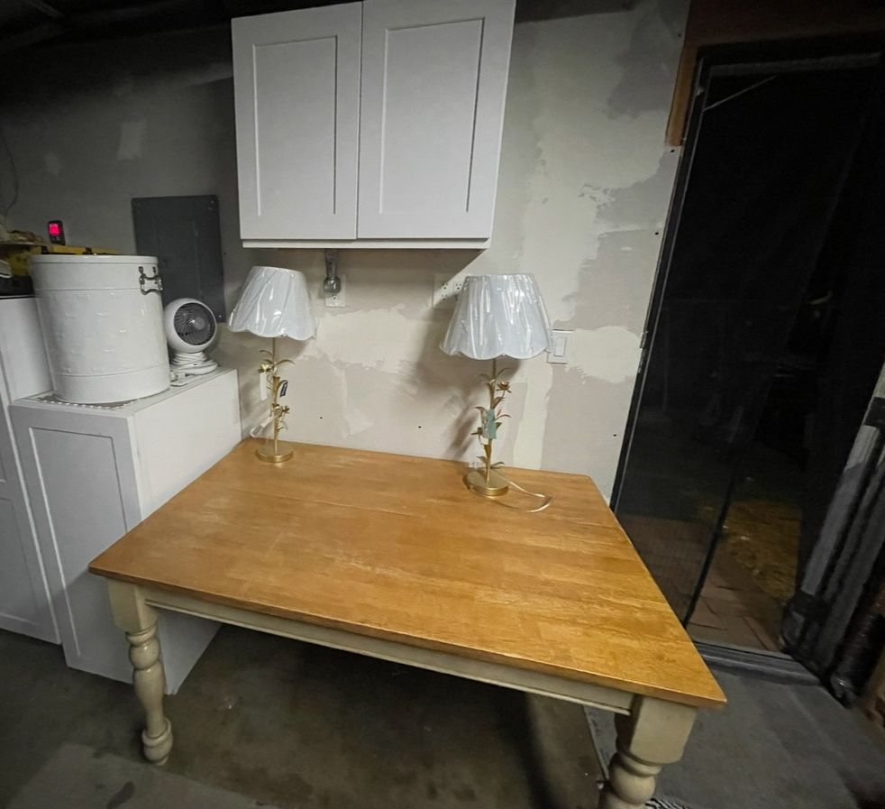 Heavy Wood Dining Table