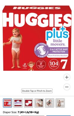 Huggies Plus Little Movers Diapers Size 7