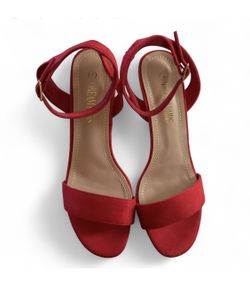 Dream Pairs red suede sandals size 7 NEW NEVER WORN #glamour