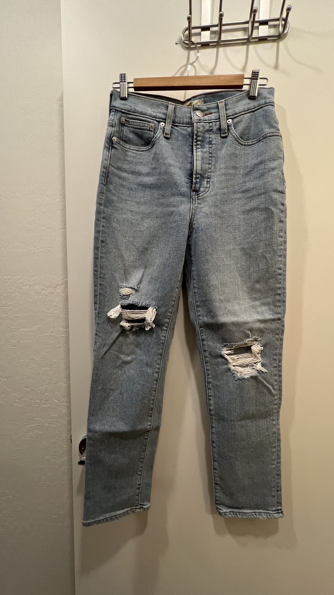 Madewell High Rise Distressed Jeans
