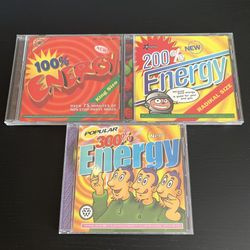 1990s Party Mix CDs 100% 200% 300% Energy Lot Of 3 Compilations Various Artists