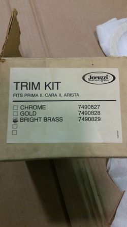 Jacuzzi trim kit