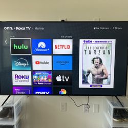 65” Class 4K UHD (2160P) LED Roku Smart Television HDR