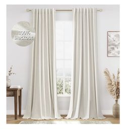 Blackout Cream Color Curtains