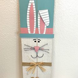 Super Cute Wood Easter Bunny Sign