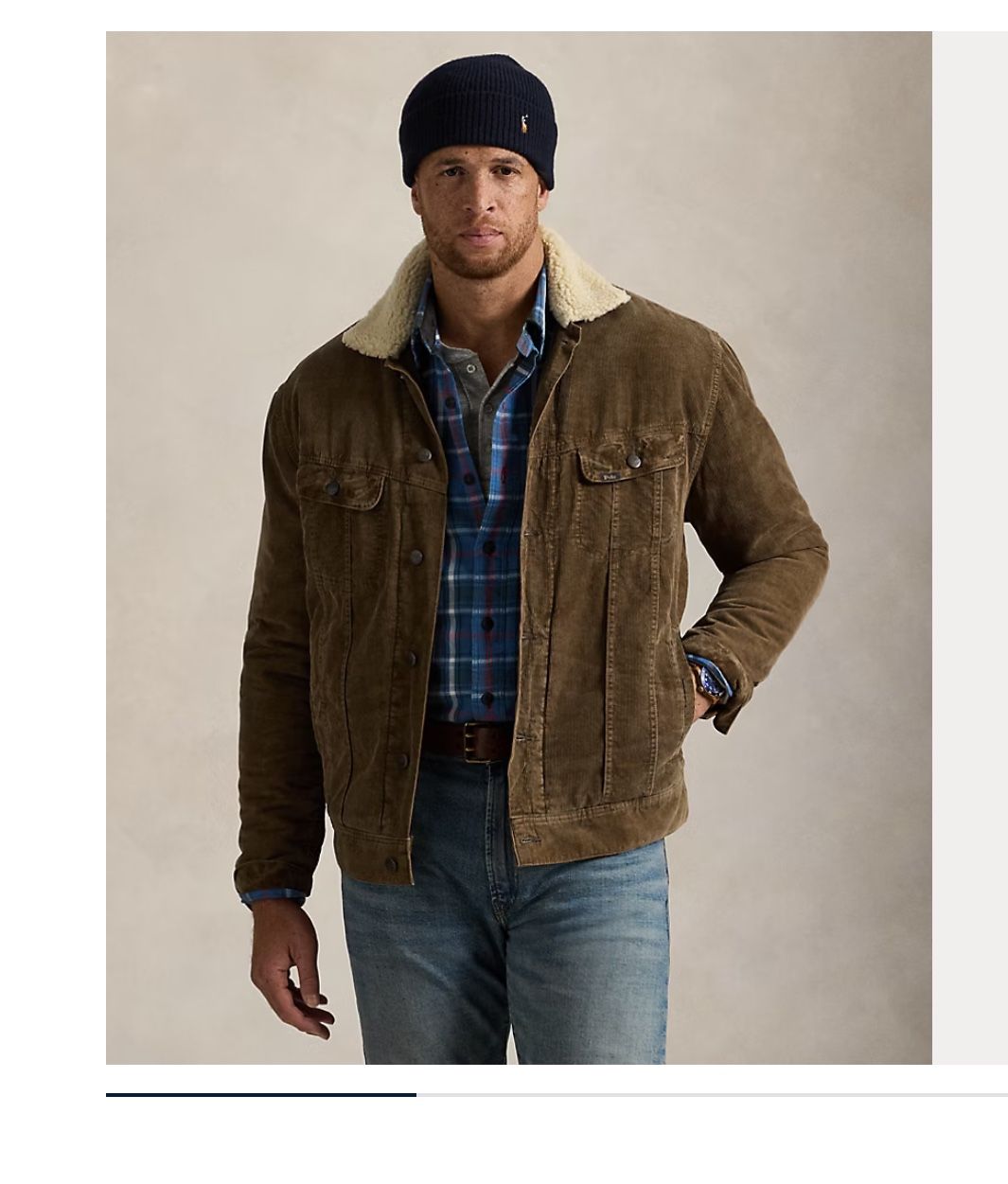 Polo Ralph Lauren Corduroy Sherpa Trucker Jacket Size 2XLT