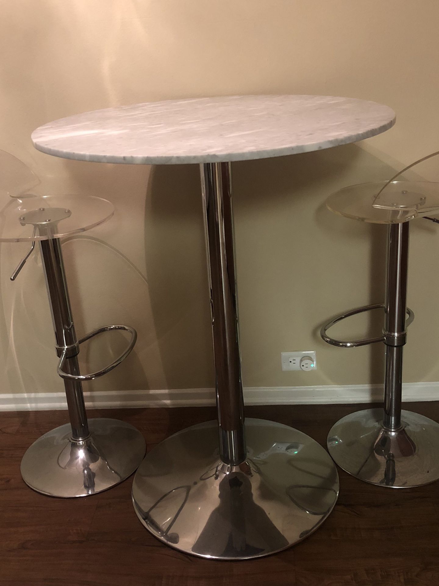 Marble Bar Table & Chairs