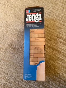 Vintage Jenga Wood Block Stacking Game