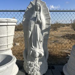 Nueva Virgen De Guadalupe Hecha De Cemento 