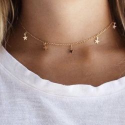 Dainty Star Necklace Gold