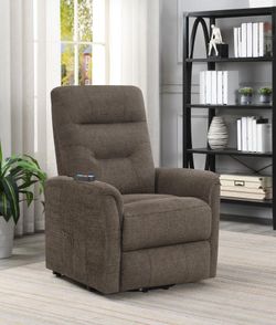 💥New BROWN Microfiber Power Lift Massage Heat USB Recliner Chair $10 DOWN