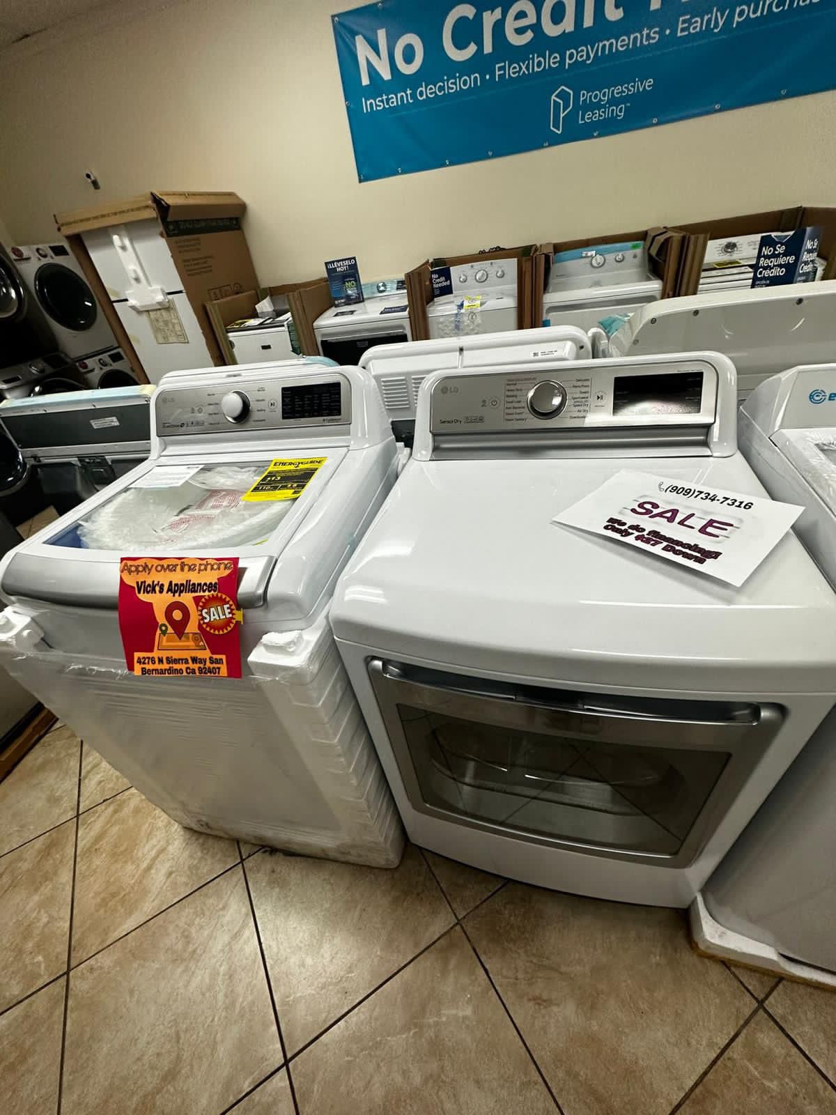 New LG Washer And Dryer Set