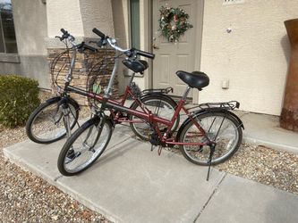 2 Matching Folding Bikes
