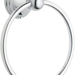 Moen Preston Chrome Towel Ring – Bathroom Wall Mount