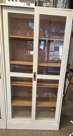 Stylish 72in White Sliding Door Cabinet – Storage & Display Solution  