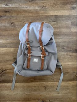 Grey Herschel Drawstring Backpack