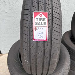 235-60-18 Bridgestone Dueler Full Used Tire Set $240 Free Mounting And Balancing 