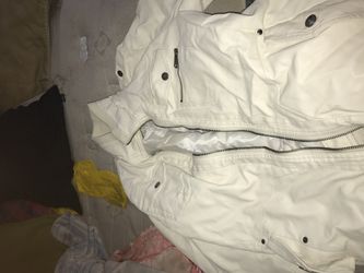 White leather jacket