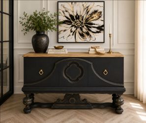 Restored Vintage Buffet / Sideboard Console. One-of-a-Kind Statement Piece