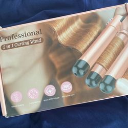 Beach Waver Curling Iron Wand Set 5 in 1 Hair Curlers Waver Crimper Tool
